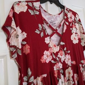 Torrid babydoll style top: "Super Soft Knits"